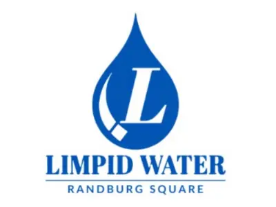 Limpid Water Randburg Square logo with a blue water drop containing a white letter L